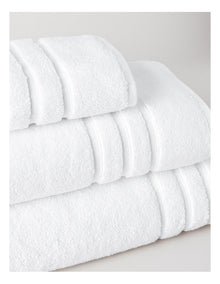Super Plush Cotton Towels in White