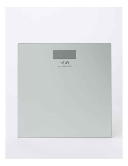 Digital Bathroom Scale in Silver Glass