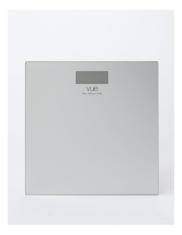 Digital Bathroom Scale in Silver Glass
