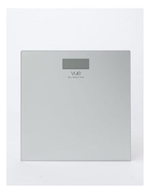 Digital Bathroom Scale in Silver Glass