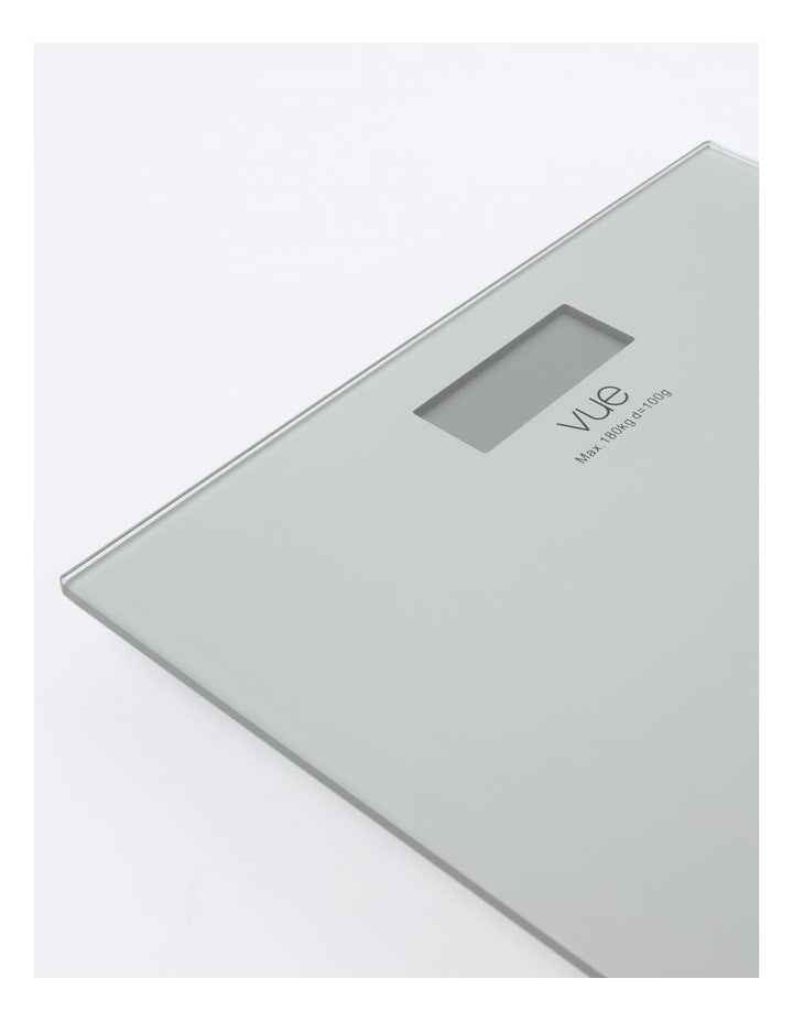 Digital Bathroom Scale in Silver Glass