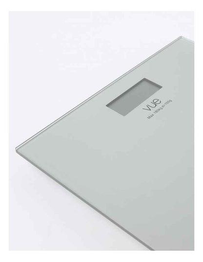 Digital Bathroom Scale in Silver Glass