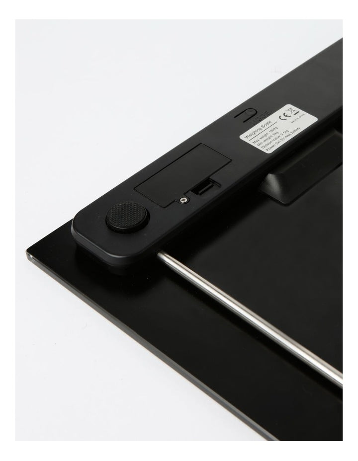 Digital Bathroom Scale in Silver Glass