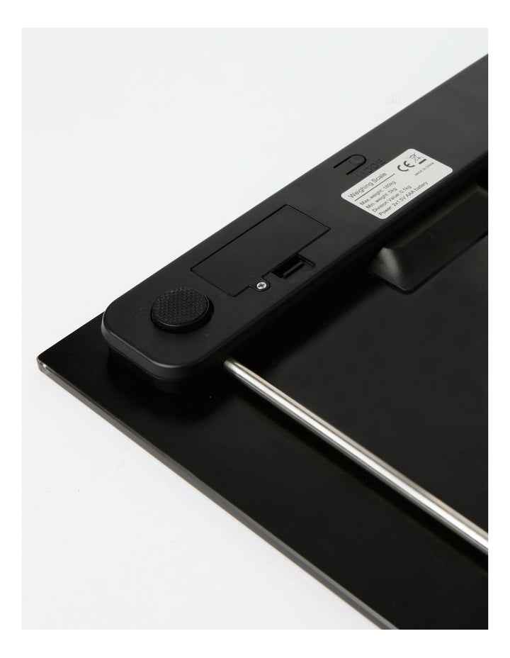 Digital Bathroom Scale in Silver Glass