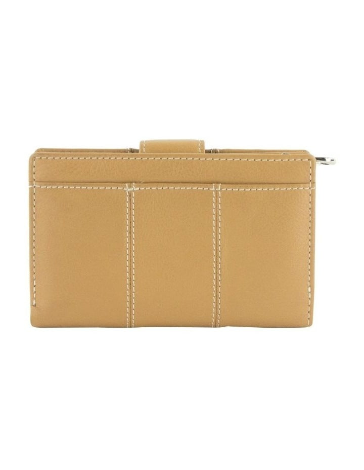 Eden French Wallet in Camel
