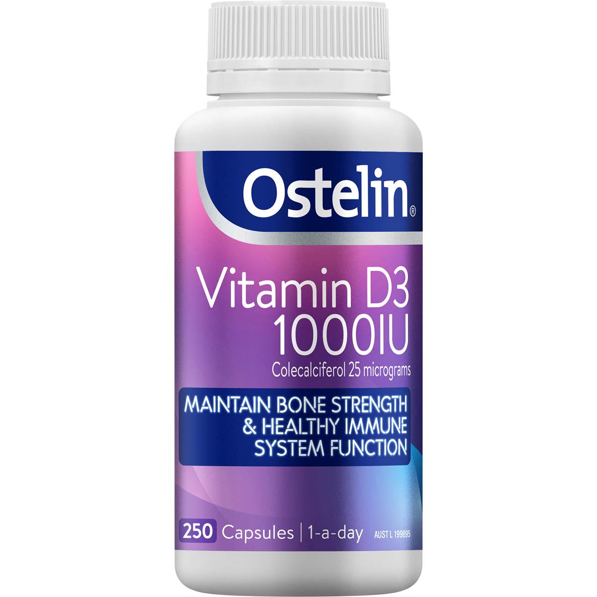 Ostelin Vitamin D 1000IU Capsules 250 pack