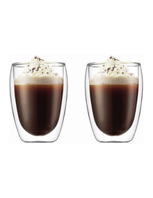 Pavina Double Walled Glass Set of 2 350ml in Clear