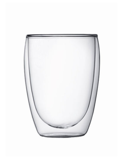 Pavina Double Walled Glass Set of 2 350ml in Clear