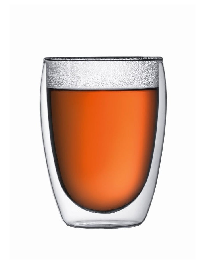 Pavina Double Walled Glass Set of 2 350ml in Clear