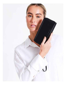 Dubrovnik Zip Top Wallet in Black