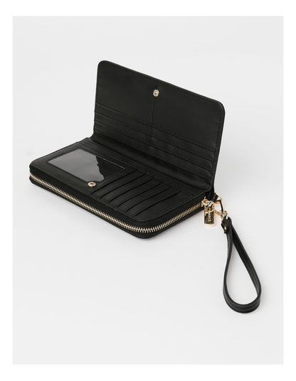 Dubrovnik Zip Top Wallet in Black