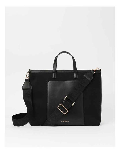 Capri Top Handle Tote in Black