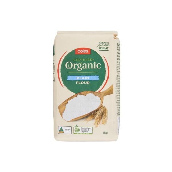 COLES ORGANIC PLAIN FLOUR