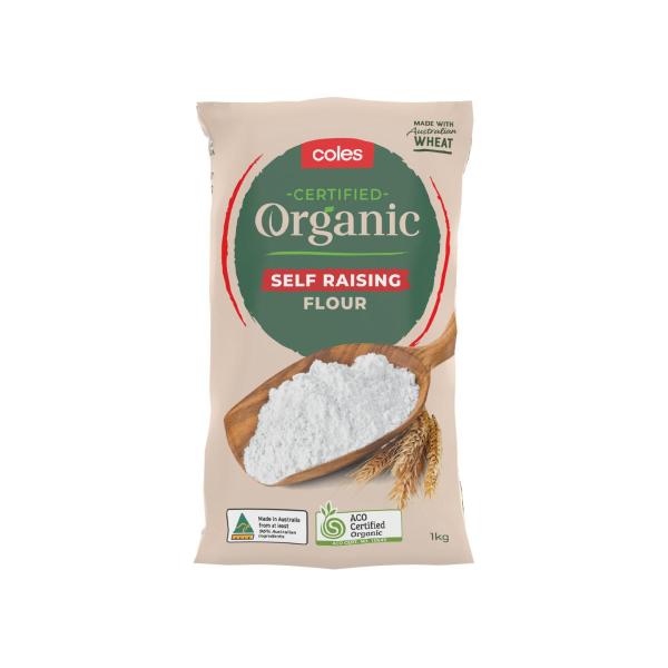 COLES ORGANIC SELF RAISING FLOUR