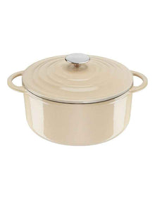 Lov Cast Iron Stewpot W/lid 29cm/7.4L in Beige