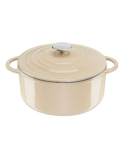 Lov Cast Iron Stewpot W/lid 29cm/7.4L in Beige