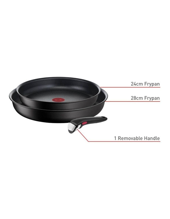 Induction Non-stick Frypan Set of 3 Piece in Black
