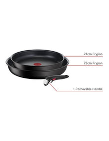 Induction Non-stick Frypan Set of 3 Piece in Black