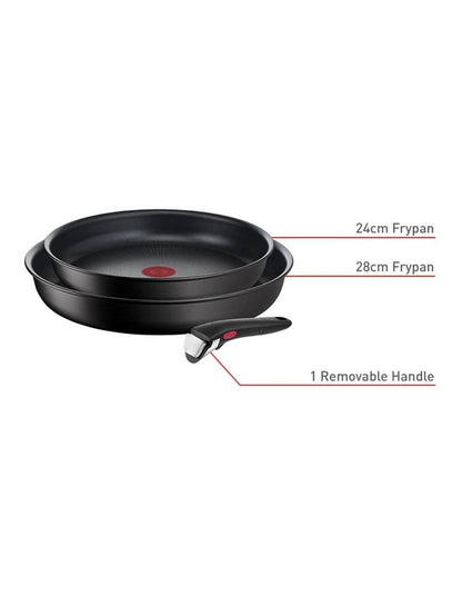 Induction Non-stick Frypan Set of 3 Piece in Black