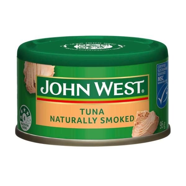 JOHN WEST TUNA NATURALLY SMOKED 95 GRAM
