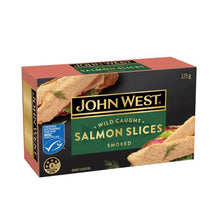 JOHN WEST SALMON SLICES:SMOKED IN OIL:.:125 GRAM