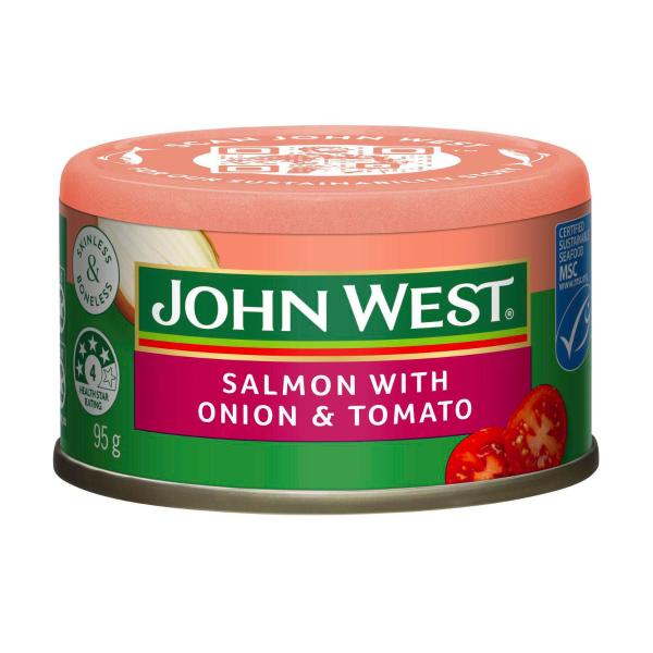 JOHN WEST SALMON ONION TOMATO:.:95 GRAM