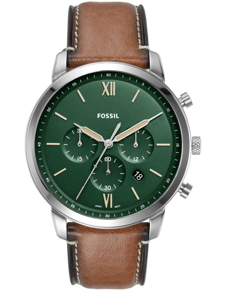 Neutra Chronograph Watch in Green/Brown