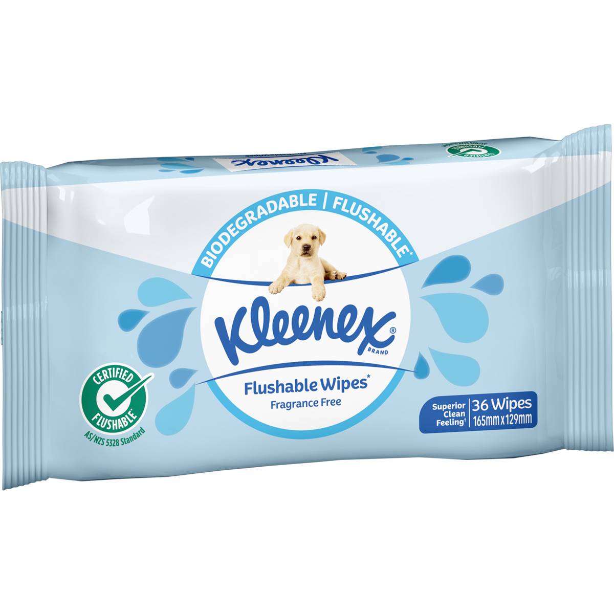 Kleenex Flushable Wipes Fragrance Free 36 pack