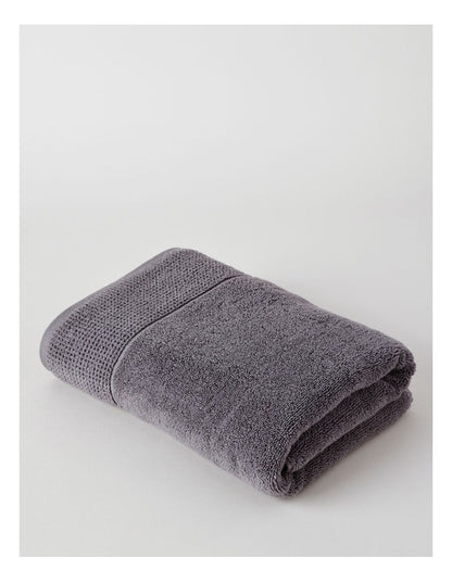 Clara Quick Dry Bath Towel in Charcoal