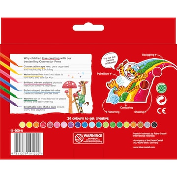 Faber-Castell Connector Markers 20 pack