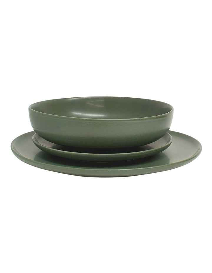 Hue Dinner Set 12 Piece in Kelp