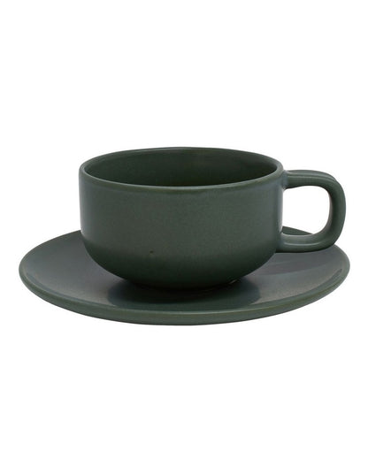 Hue Teacup & Saucer 200ml/15.5cm in Kelp