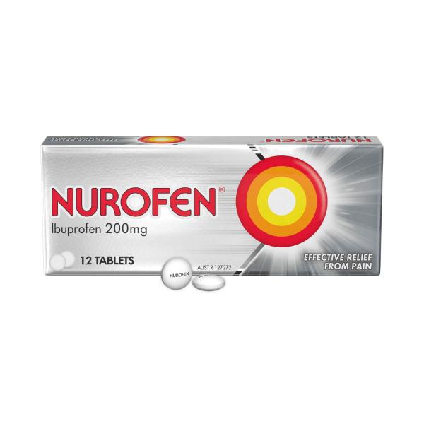 NUROFEN IBUPROFEN 200MG TABLETS 12PK