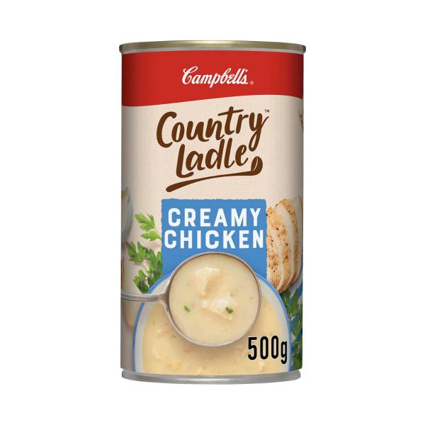 CAMPBELLS COUNTRY LADLE SOUP:CREAMY CHICKEN:.:500 GRAM