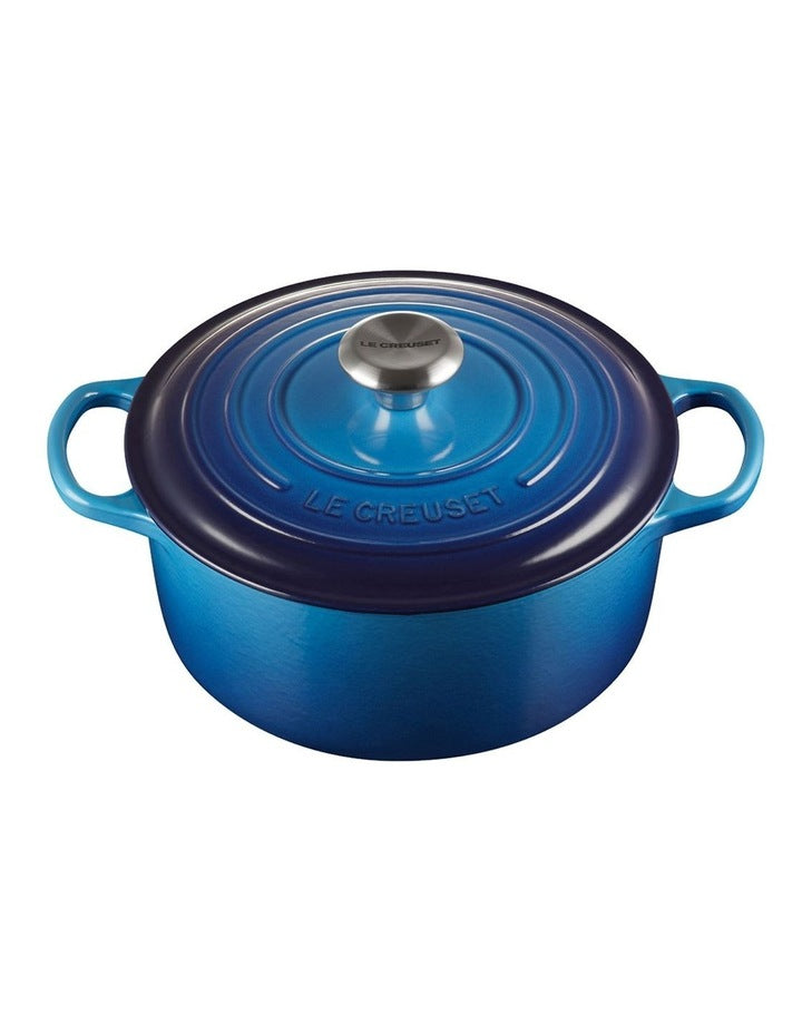 Signature Round Casserole 24cm/ 4.2Lt in Azure Blue