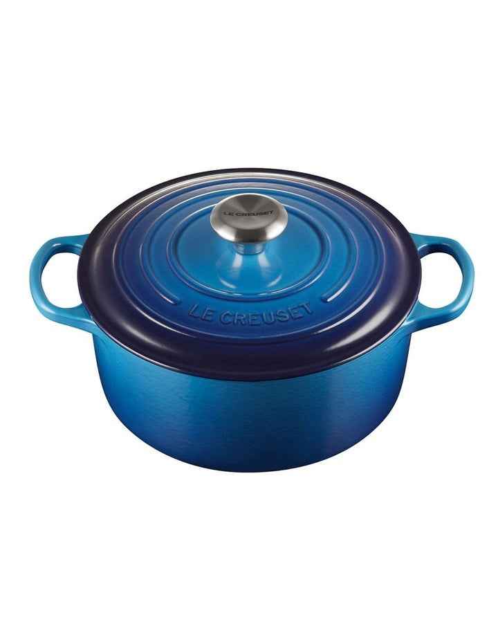 Signature Round Casserole 24cm/ 4.2Lt in Azure Blue