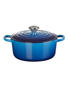 Signature Round Casserole 24cm/ 4.2Lt in Azure Blue