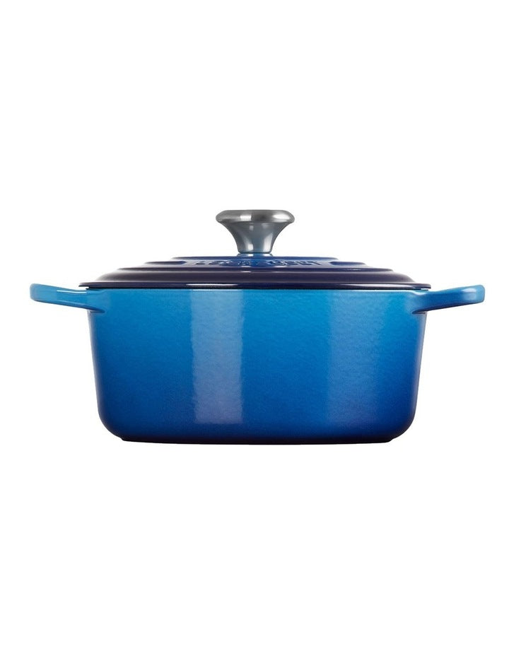 Signature Round Casserole 24cm/ 4.2Lt in Azure Blue