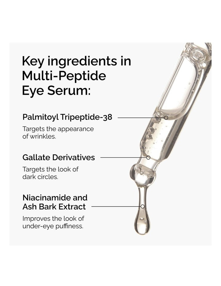 Multi-Peptide Eye Serum for Wrinkles, Crow's Feet, Dark Circles 15ml