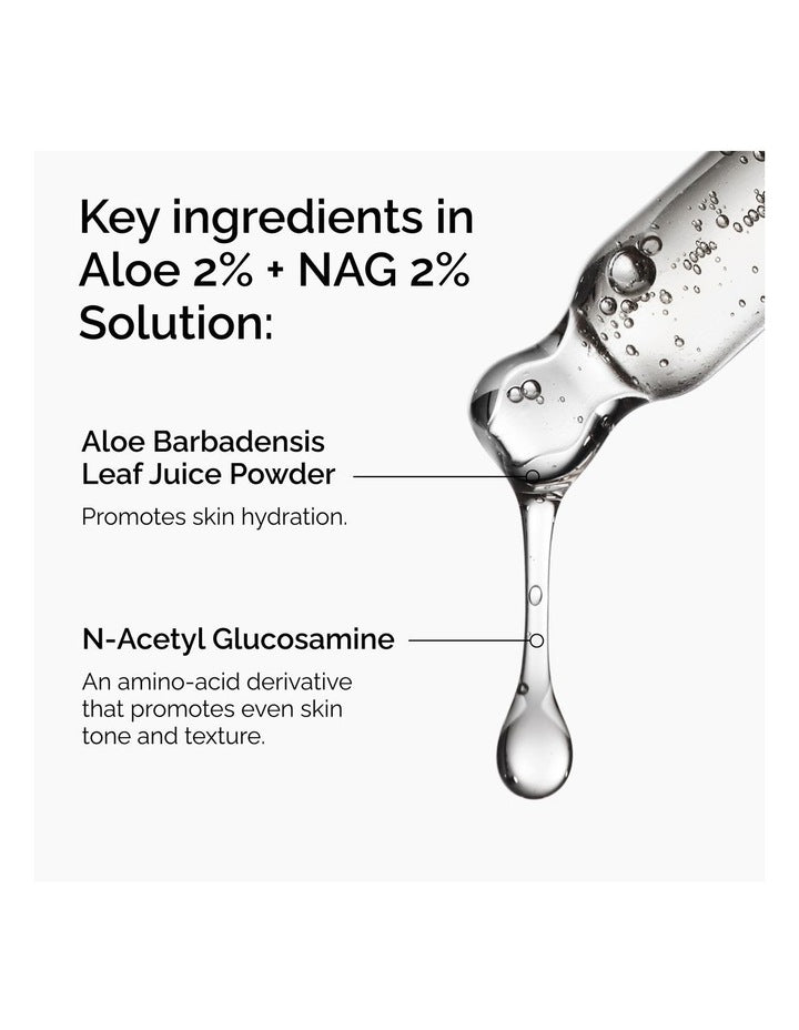 Aloe 2% + NAG 2% Solution - Soothing and Lightweight Hydration for Post-Acne Marks 30ml