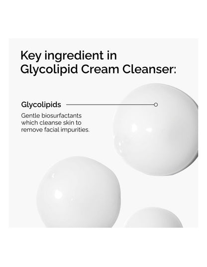 Glycolipid Cream Cleanser for Skin Barrier Support and Makeup Removal 150ml