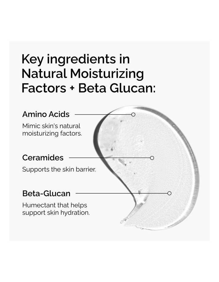 Natural Moisturizing Factors + Beta Glucan Lightweight Hydrating Gel Moisturiser 100ml