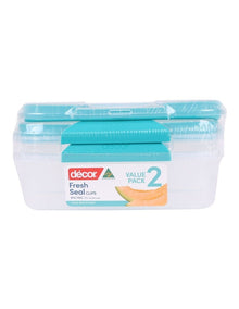 Fresh Seal Clips Oblong 2L 2 Pack in Clear