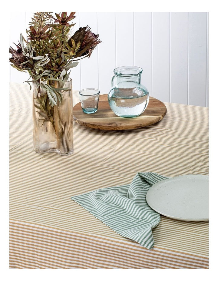 Pinstripe Napkin 4 Pack in Leaf