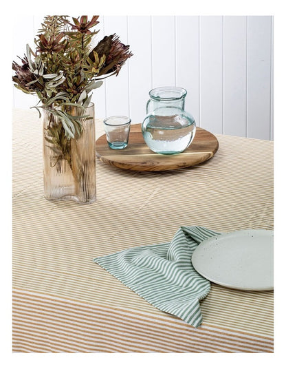 Pinstripe Napkin 4 Pack in Leaf