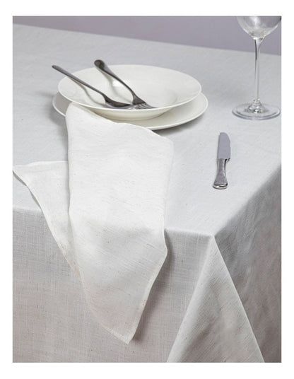 Seno Tablecloth 230cm in White