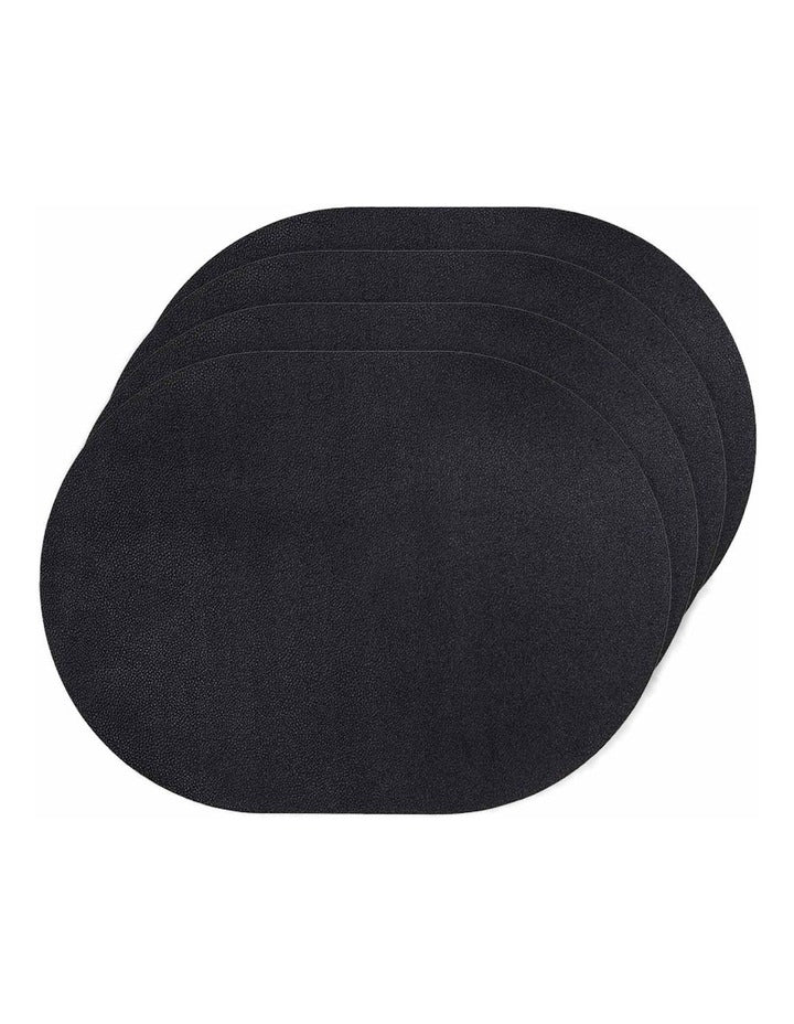 Hugo Placemat 4 Pack in Black