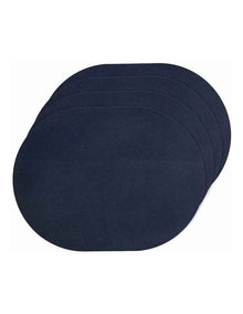 Navy Vinyl Placemats - 4 Pack