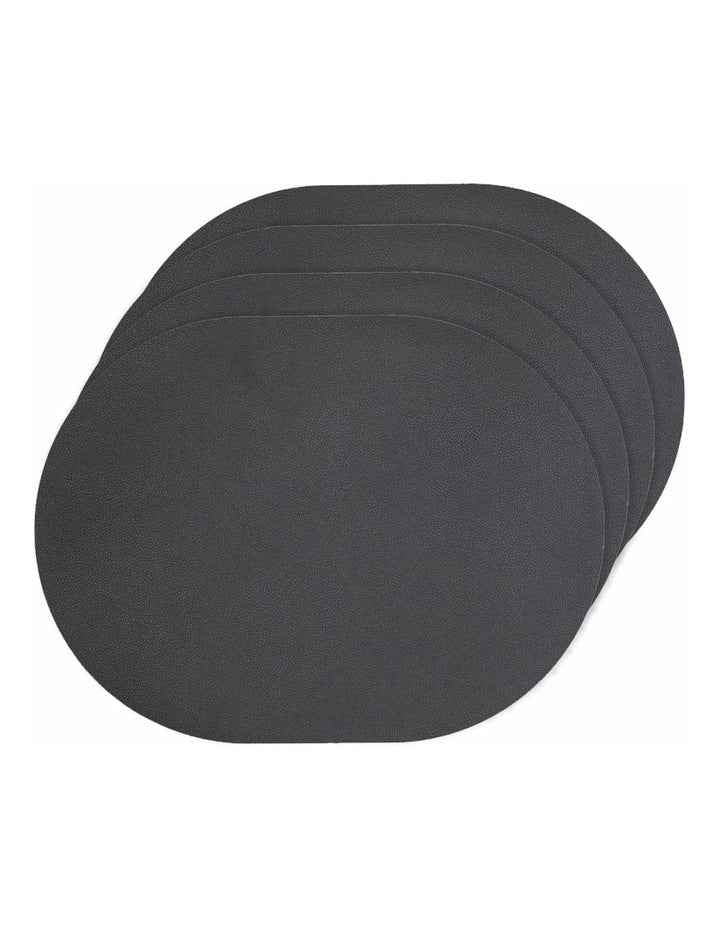 Hugo Placemat 4 Pack in Charcoal