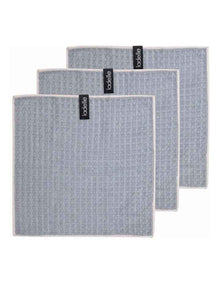 Mega Waffle Microfibre Dishcloth 3 Pack in Grey